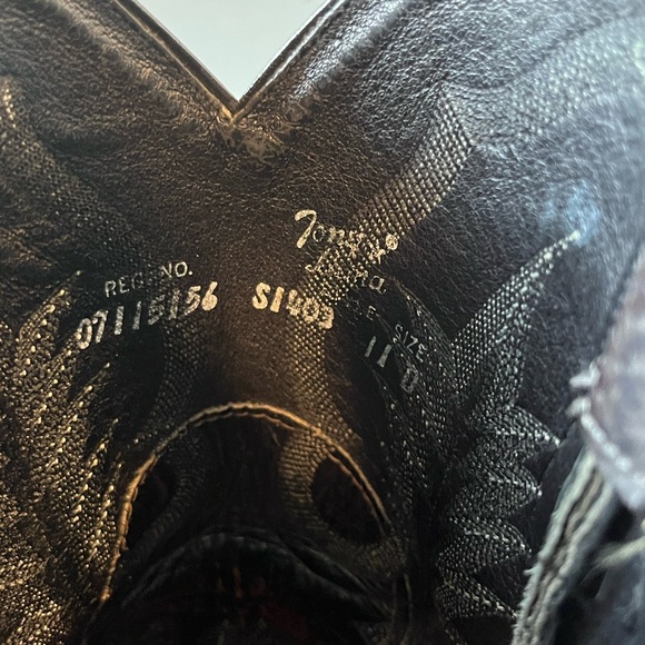 Gray Tony Lama Shark Boots 11D - Picture 6 of 8